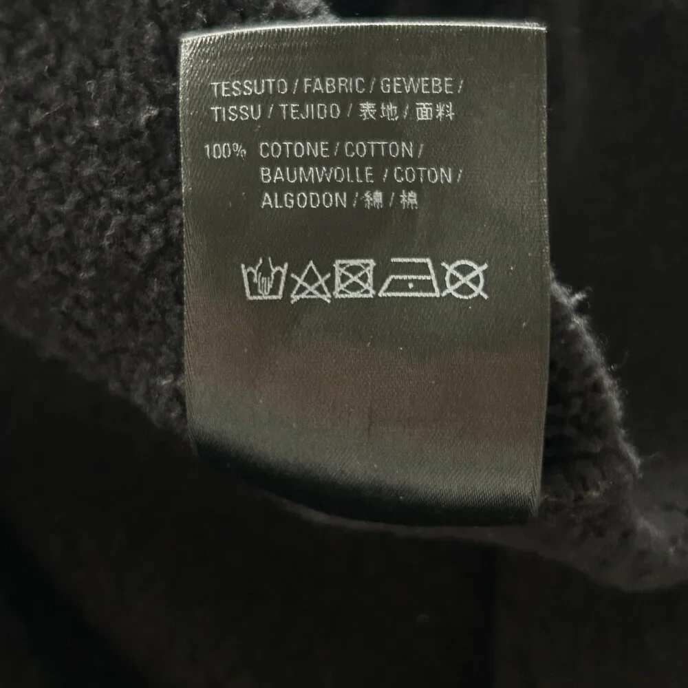 Balenciaga Black Notre Dame Distressed Hoodie - Picture 6 of 6